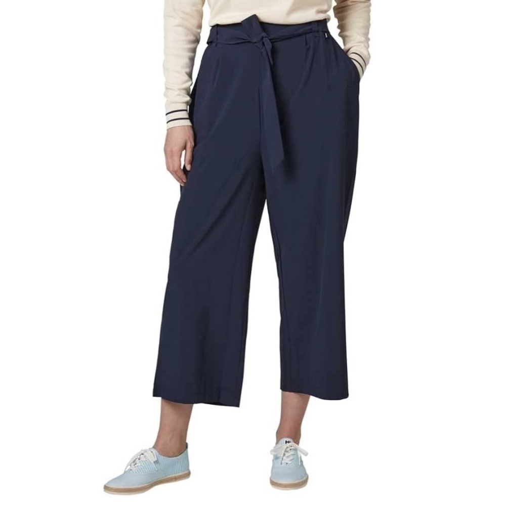 Helly Hansen Wide Leg Flowy Siren Culotte Pants Navy Blue Size Medium 34076-597